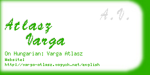 atlasz varga business card